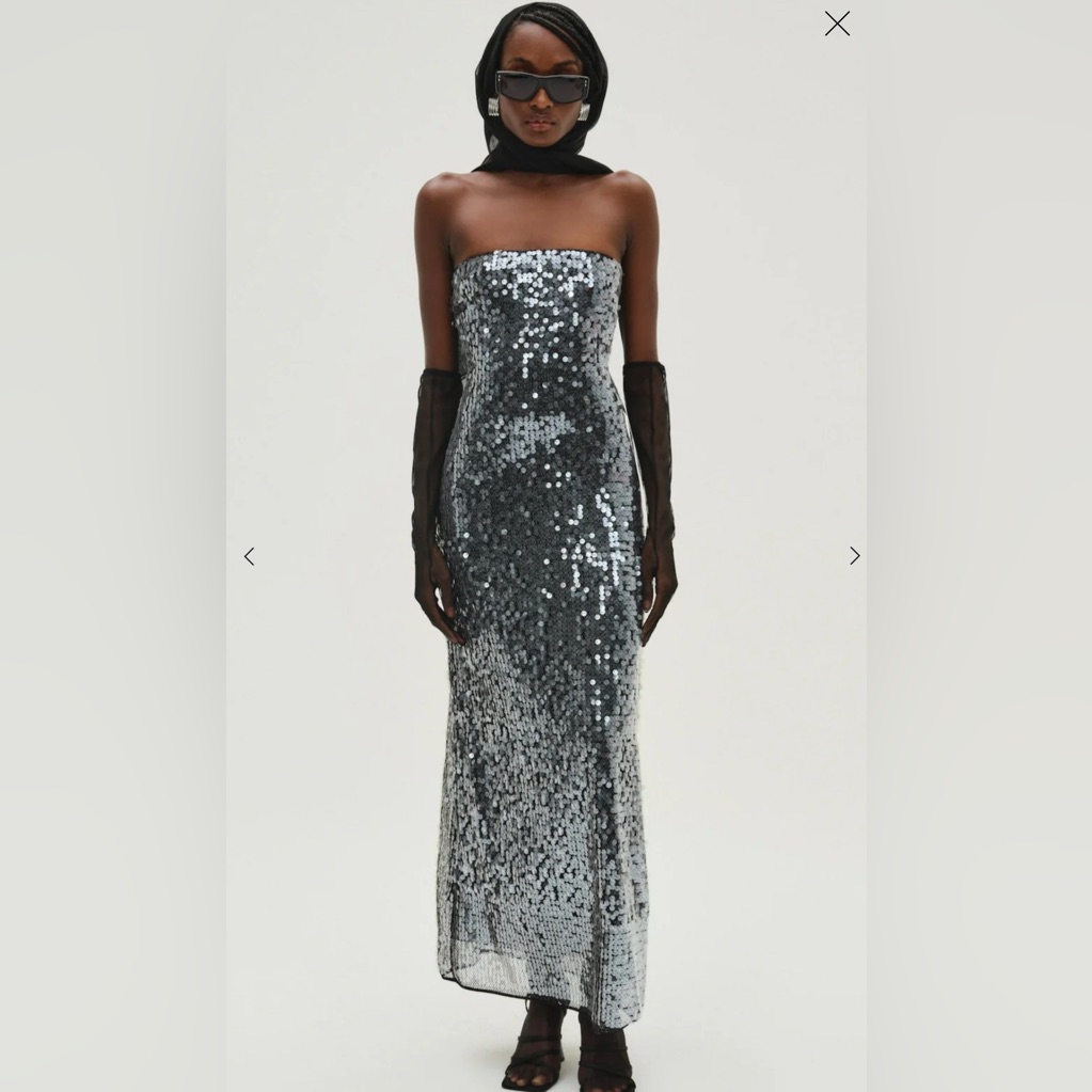 For Love&Lemons Christelle Maxi Dress Black